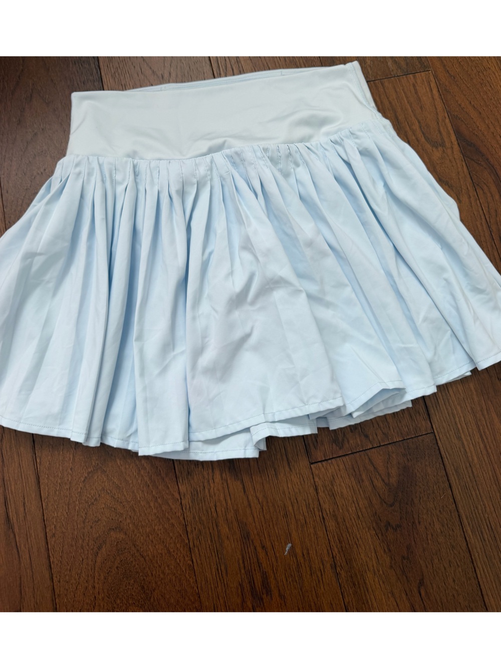 all in motion Light Blue Pleated Circle Skirt